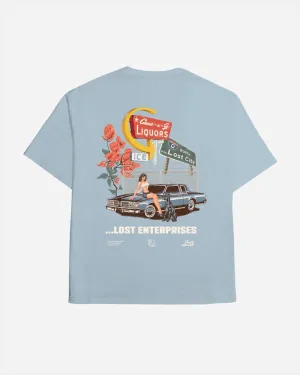 Lost City Boxy Tee Blue Mist