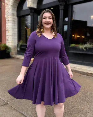 LOUISE Dress in Midnight Dahlia