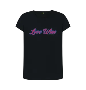 Love wins 100% organic women's stock tee . Free UK postage