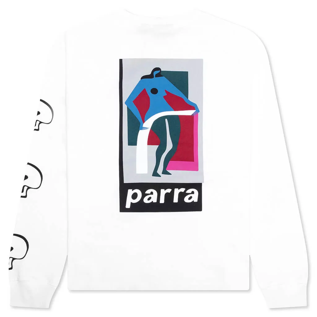 Lowering The Bar Long Sleeve T-Shirt - White