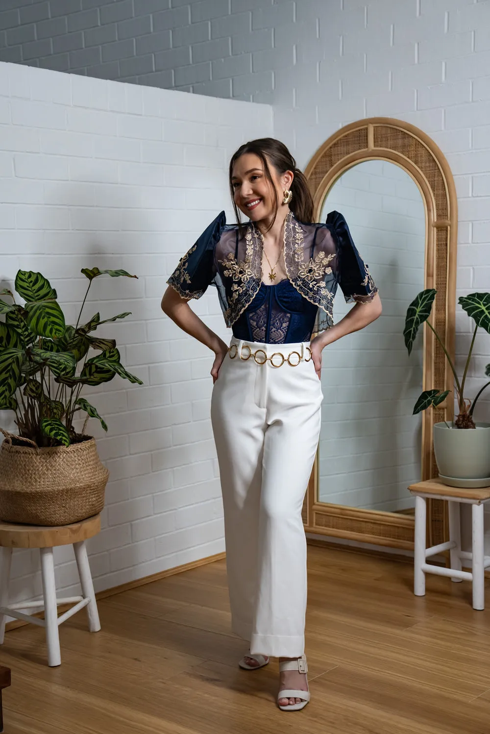 Luisa Mestiza Bolero (Navy)