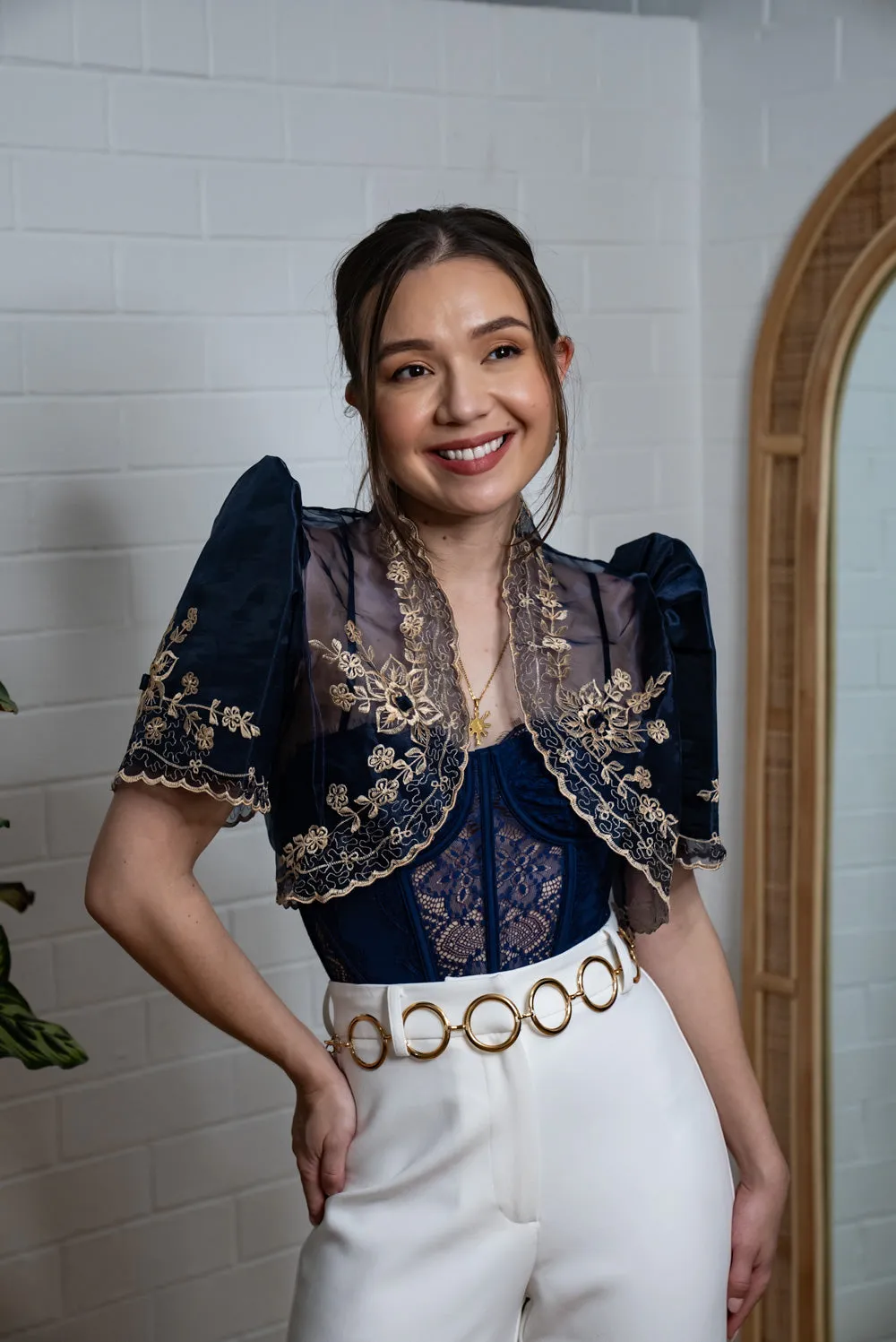 Luisa Mestiza Bolero (Navy)