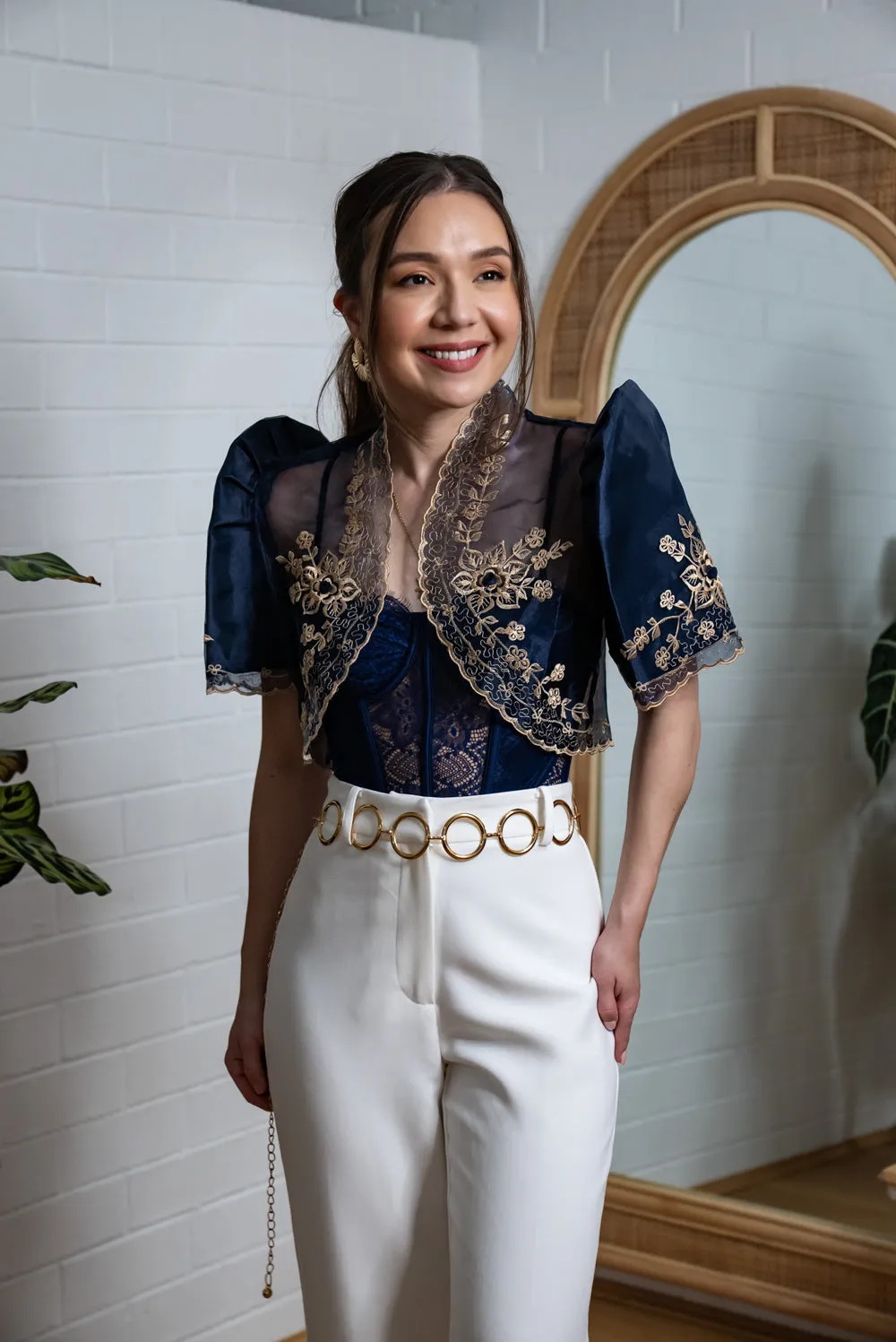 Luisa Mestiza Bolero (Navy)