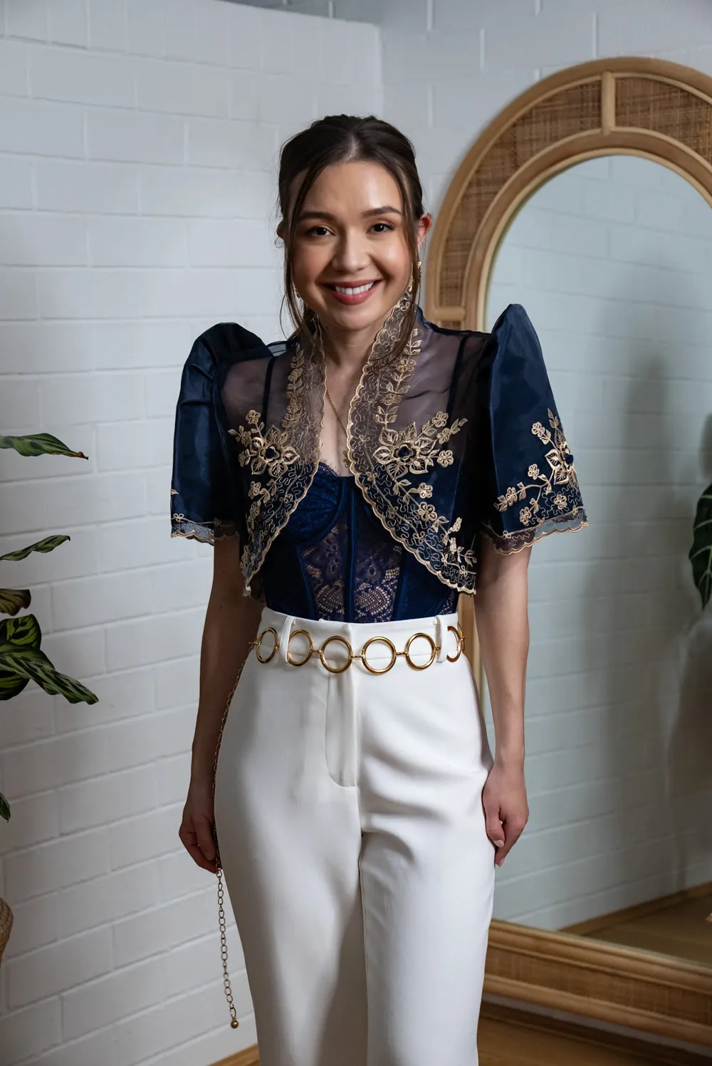 Luisa Mestiza Bolero (Navy)