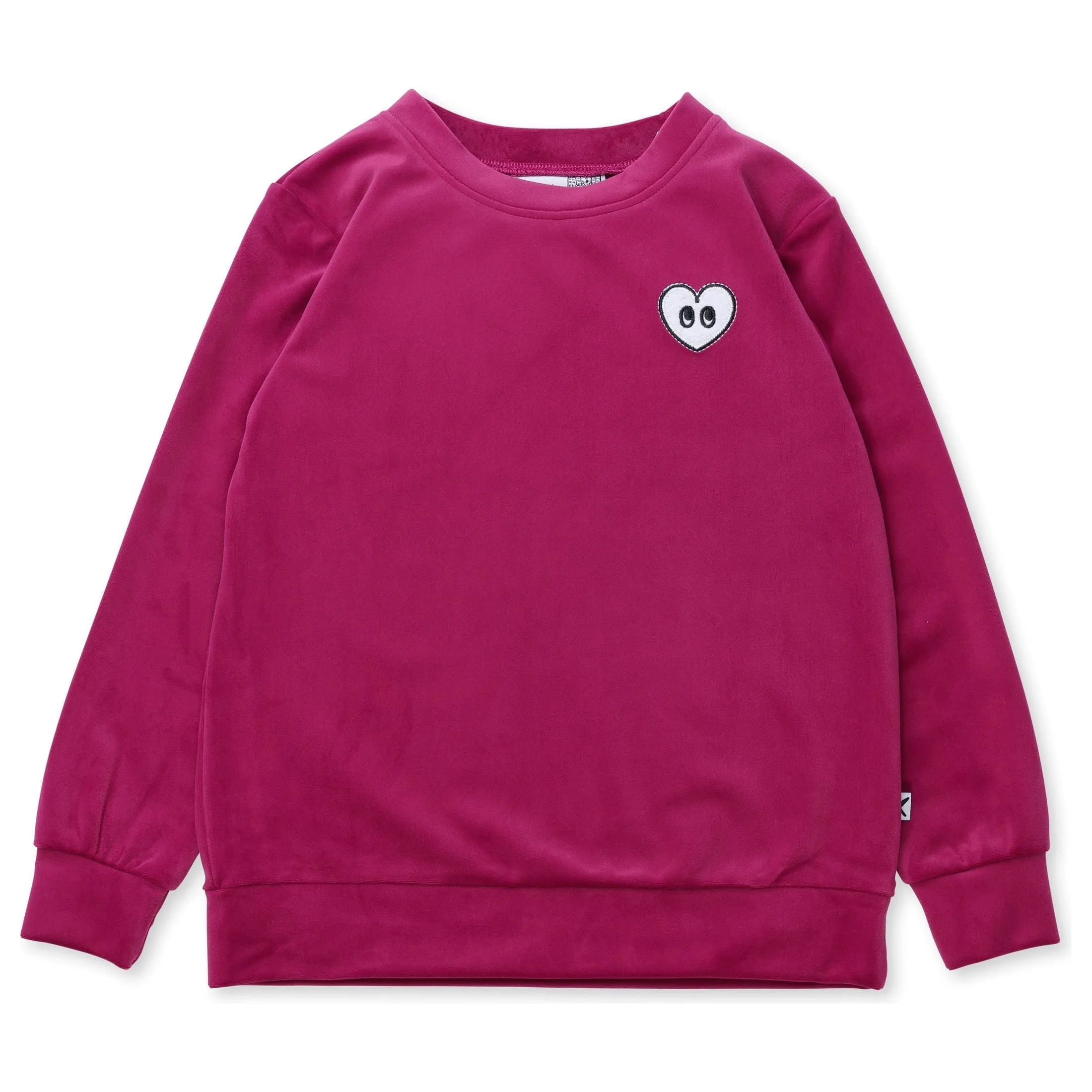 Luxe Velvet Crew - Crimson