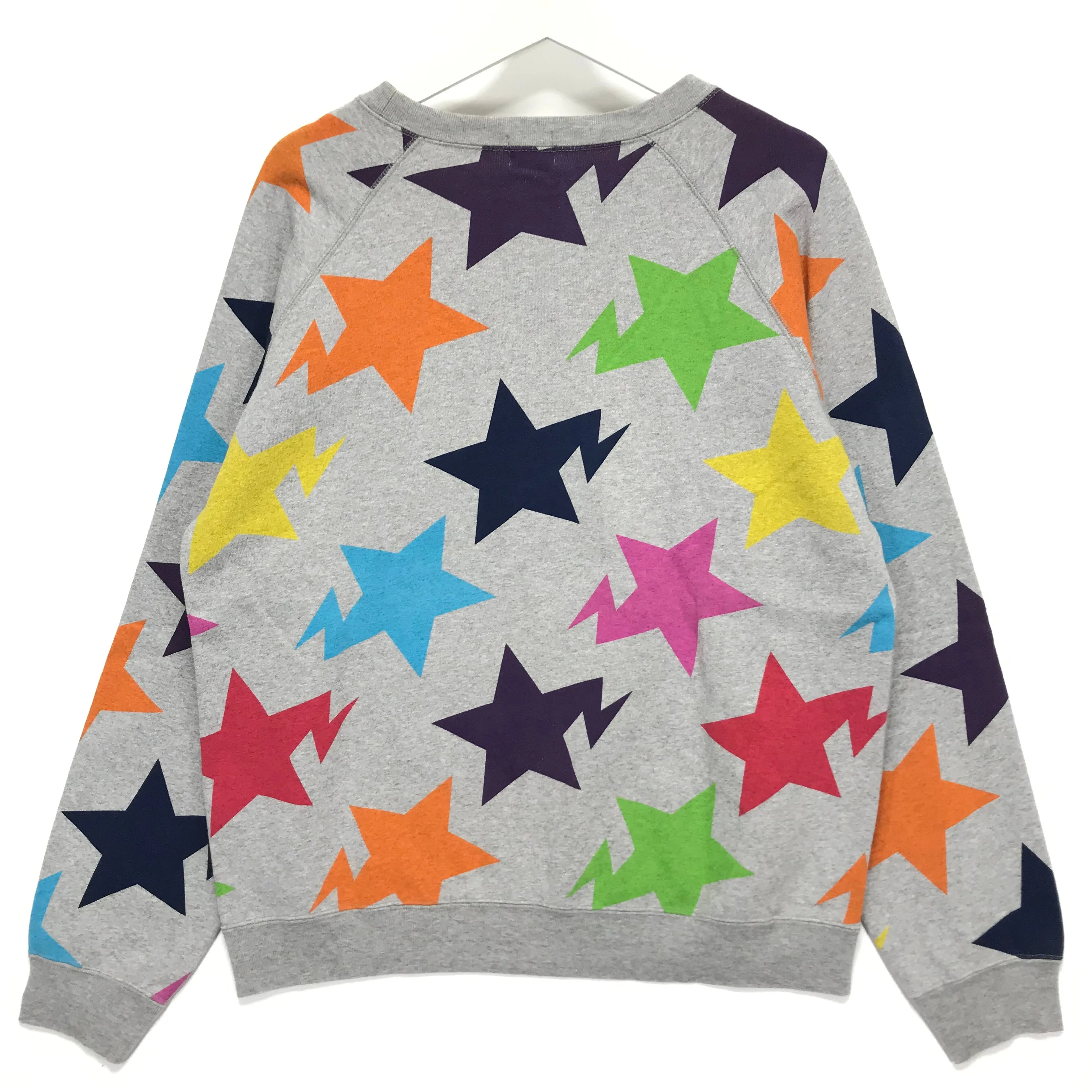 [M] A Bathing Ape Bape Sta Multi Crewneck Sweatshirt Grey