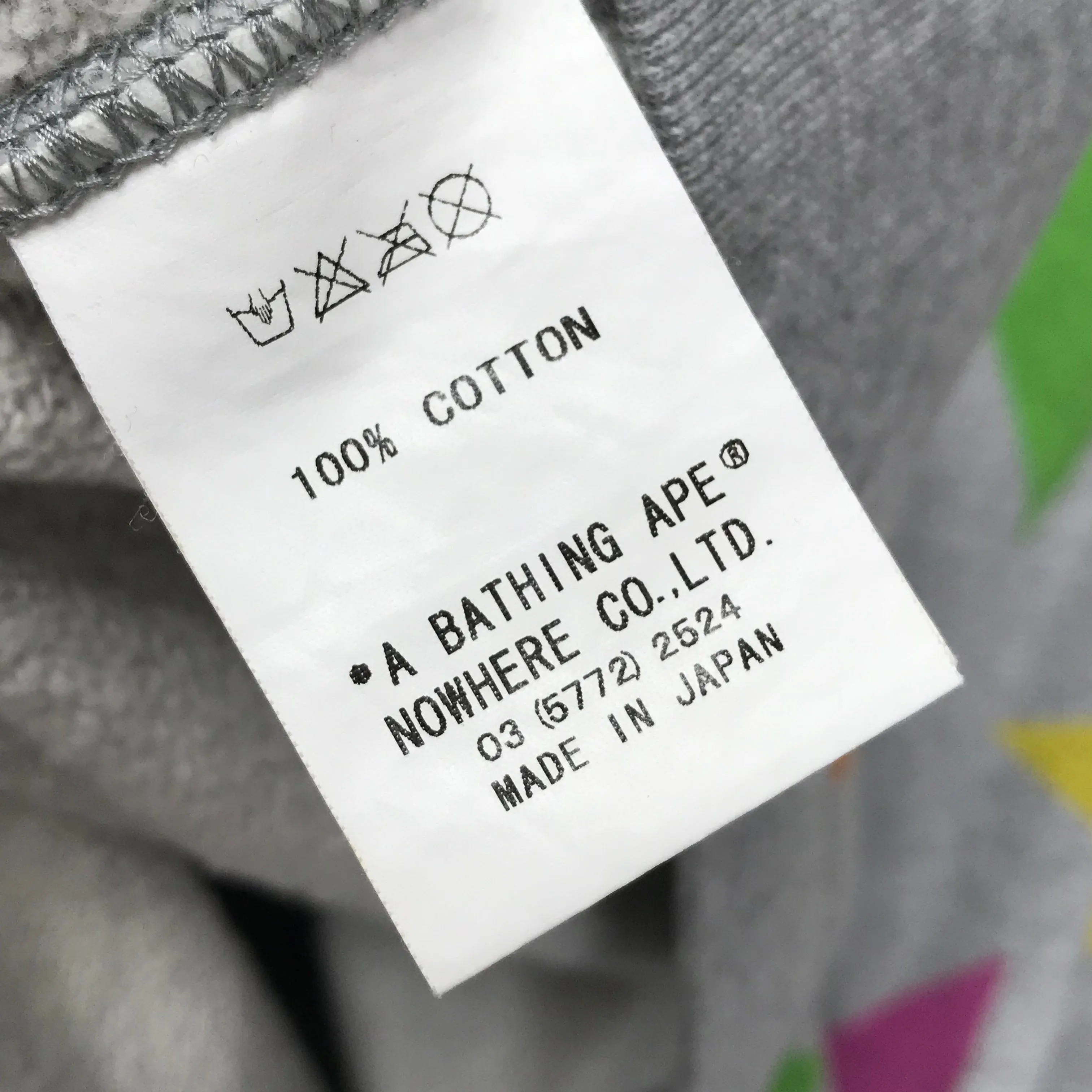[M] A Bathing Ape Bape Sta Multi Crewneck Sweatshirt Grey