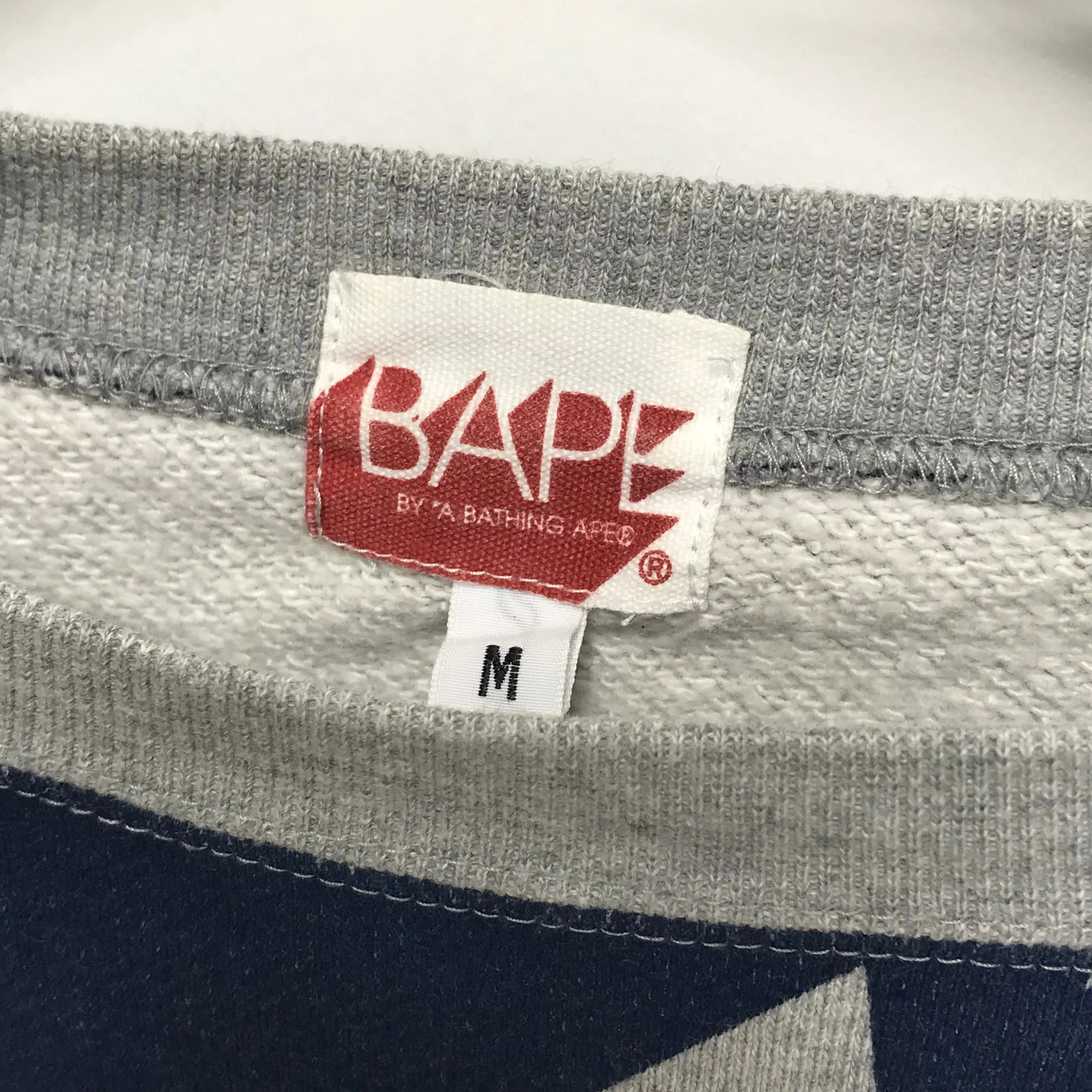 [M] A Bathing Ape Bape Sta Multi Crewneck Sweatshirt Grey