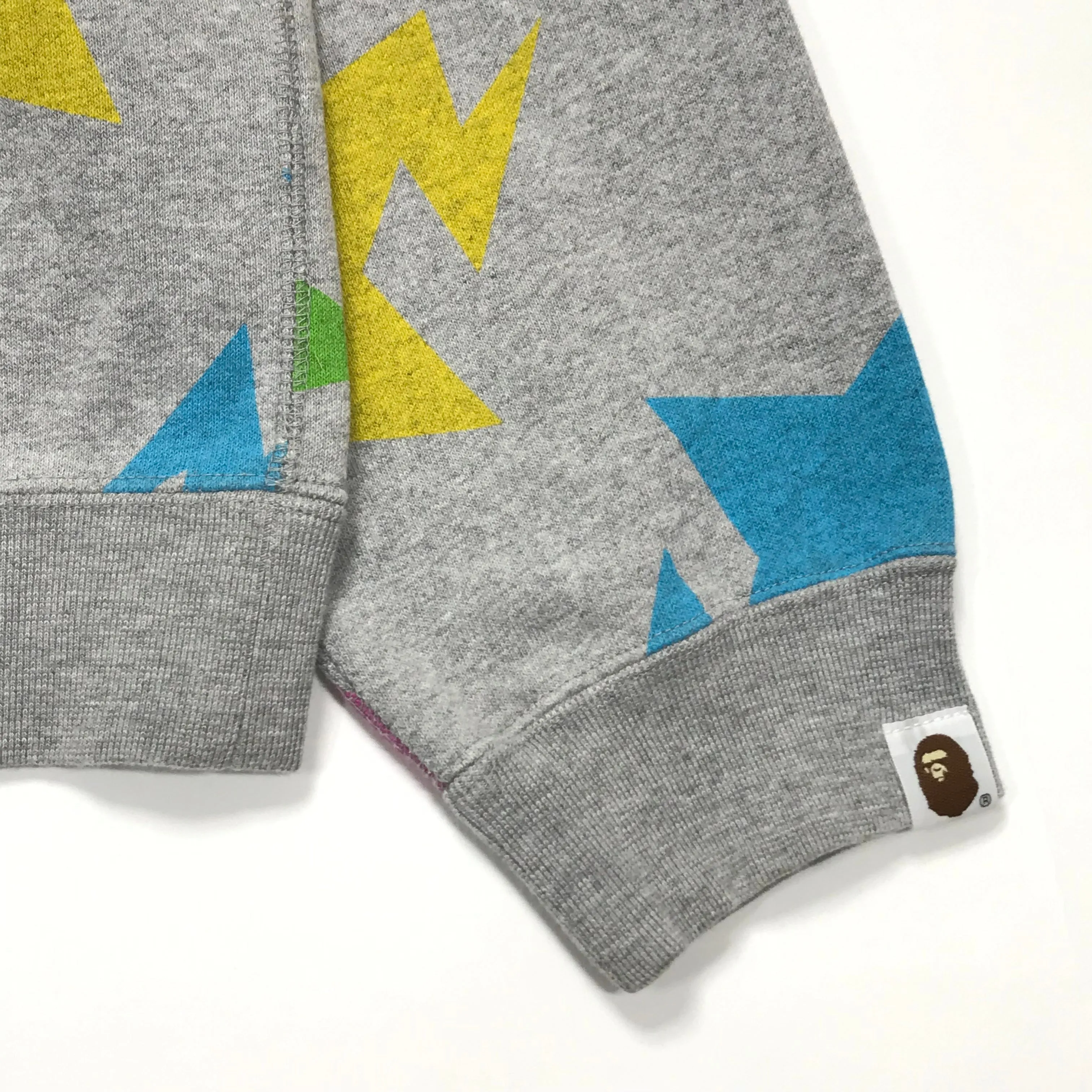 [M] A Bathing Ape Bape Sta Multi Crewneck Sweatshirt Grey