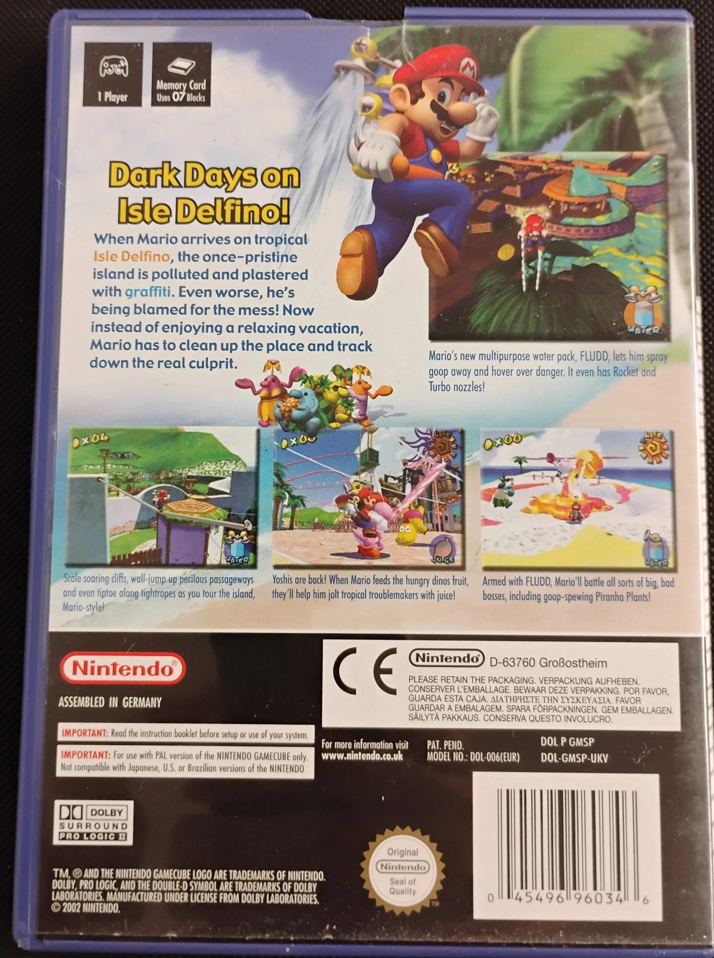 Mario Sunshine (Kosmetiske fejl)