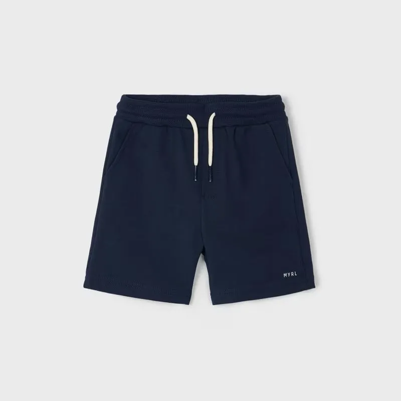 Mayoral Boys Jersey Shorts Ss24 611 Navy