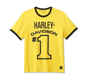 Men's #1 Racing Mesh Ringer Tee - Dandelion