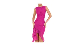 Mesh Spaghetti Strap Summer Dress