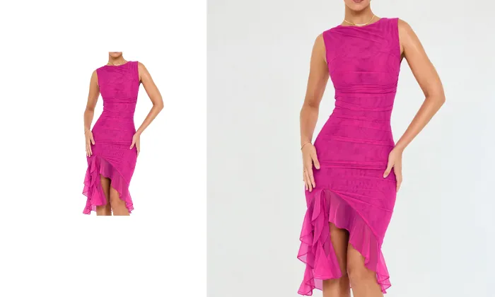 Mesh Spaghetti Strap Summer Dress