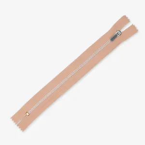 Metal Trouser Zips Sepia - 20cm