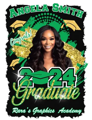 Mid Print Sublimation Grad Shirts