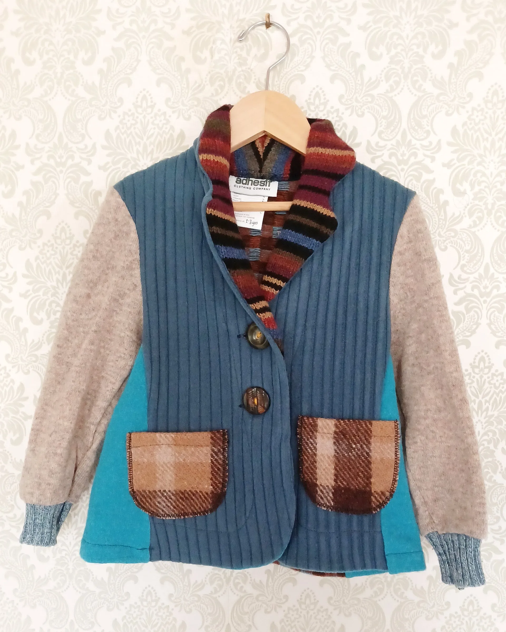 Mini Monkeybars Upcycled Sweater Blazer