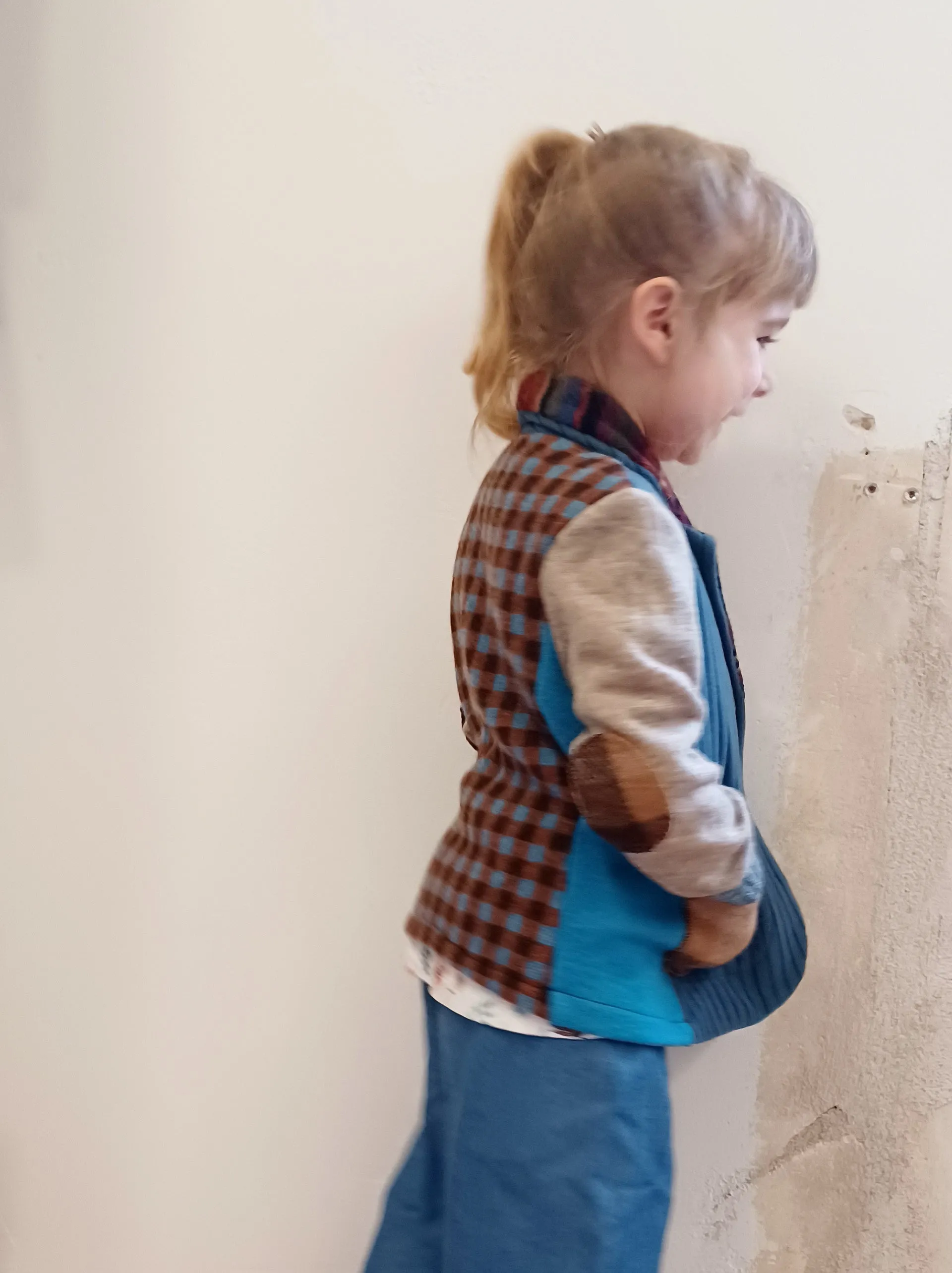 Mini Monkeybars Upcycled Sweater Blazer