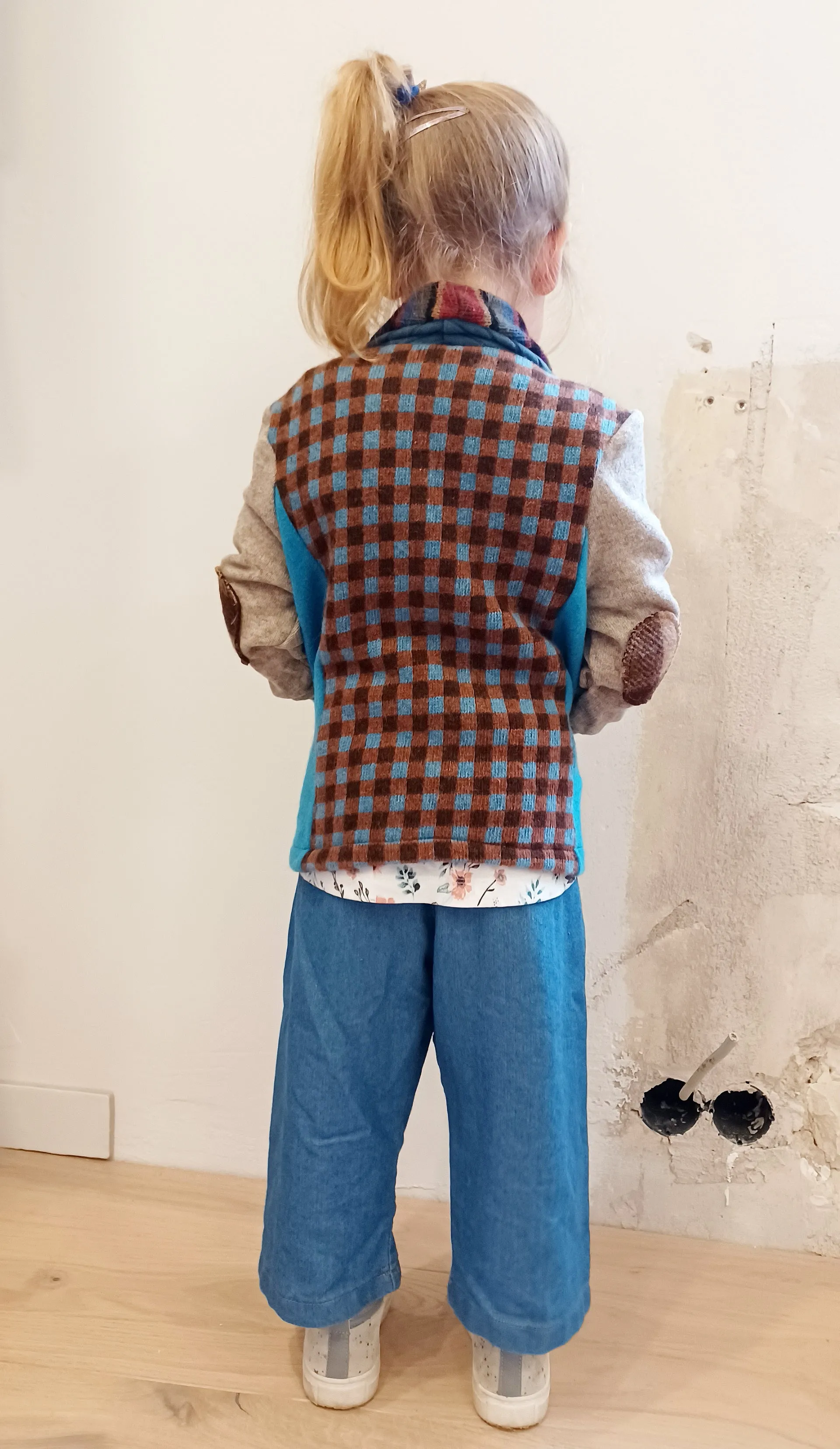 Mini Monkeybars Upcycled Sweater Blazer