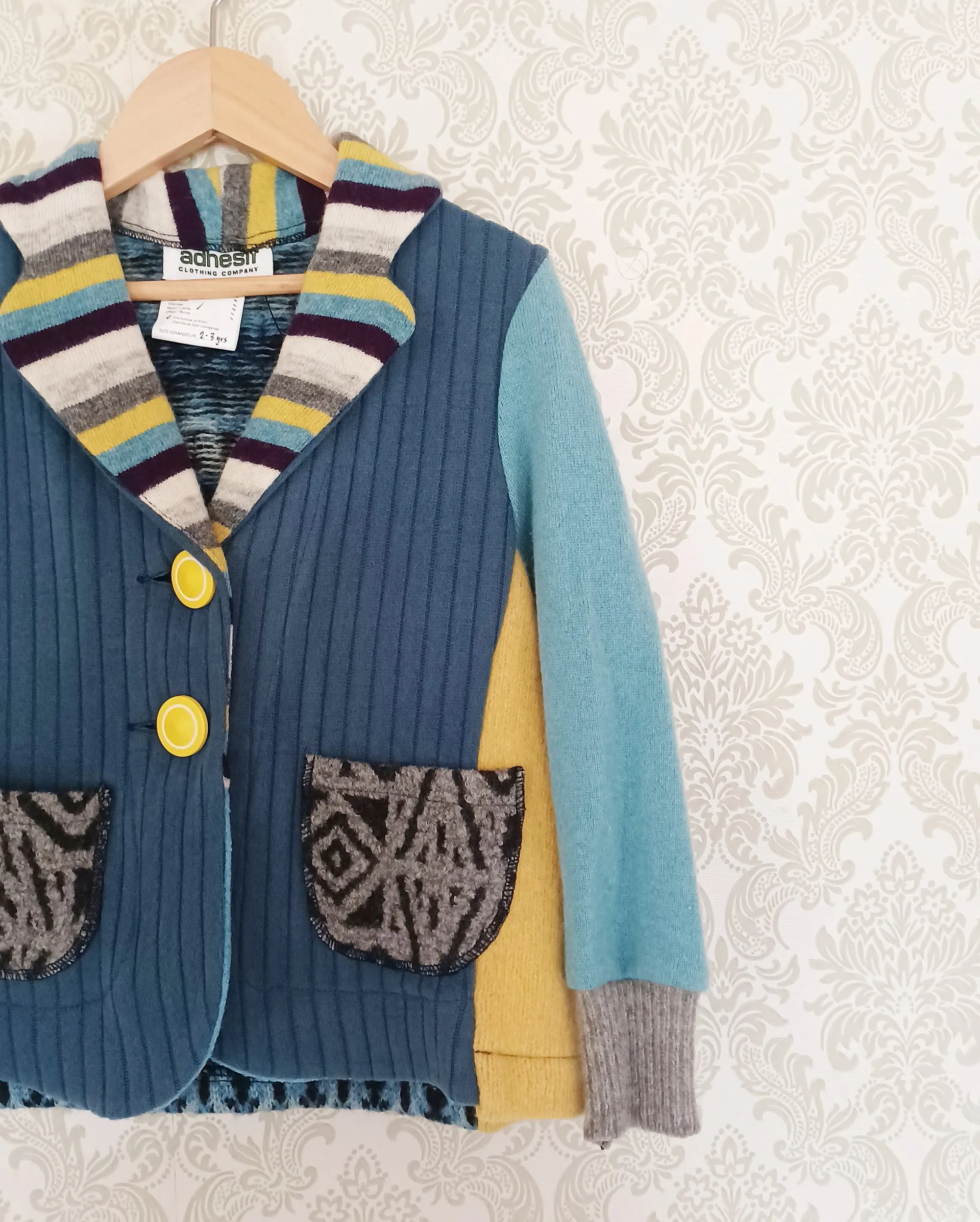 Mini Nordic Sun Upcycled Sweater Blazer