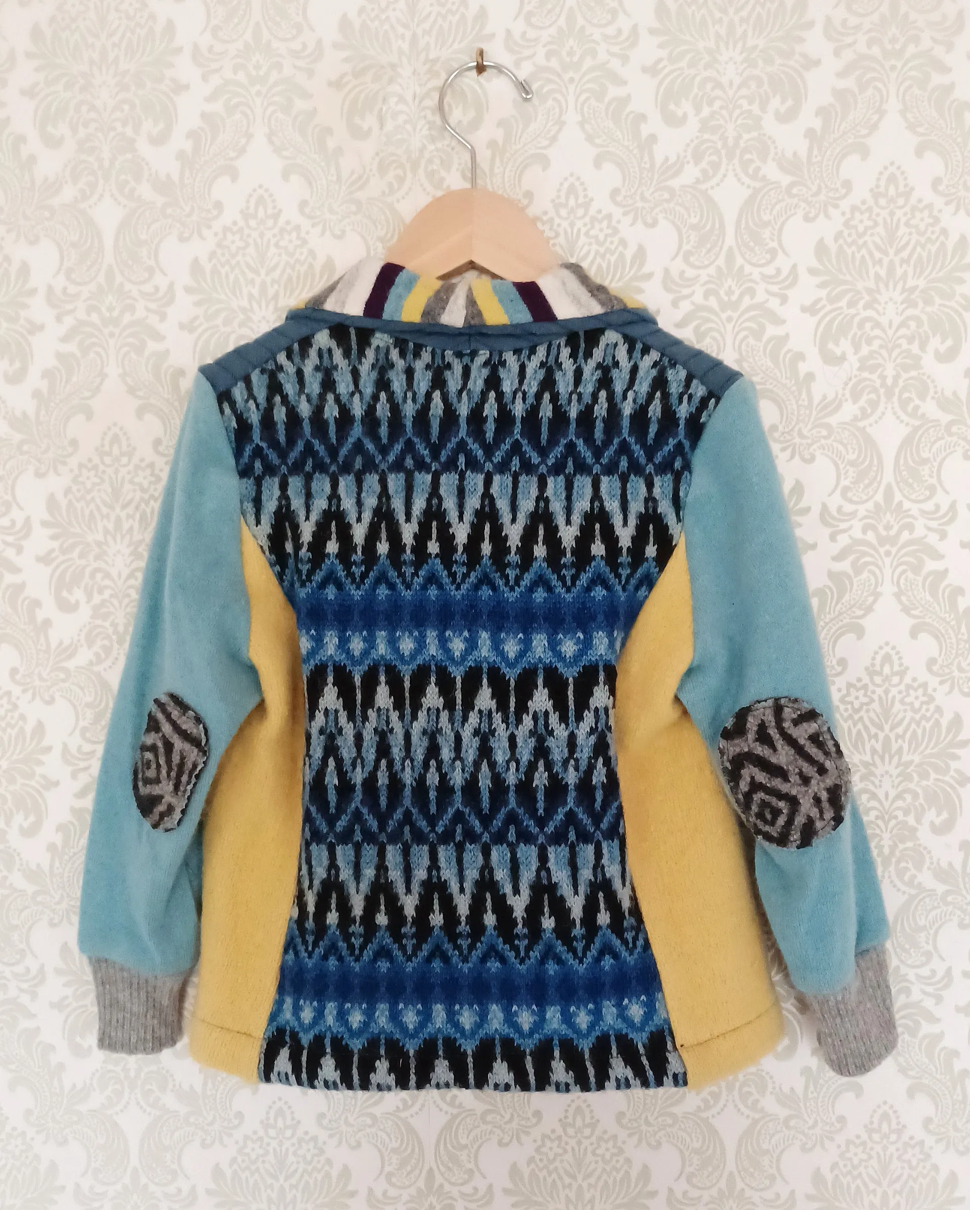 Mini Nordic Sun Upcycled Sweater Blazer