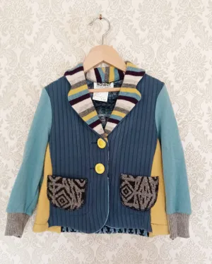 Mini Nordic Sun Upcycled Sweater Blazer
