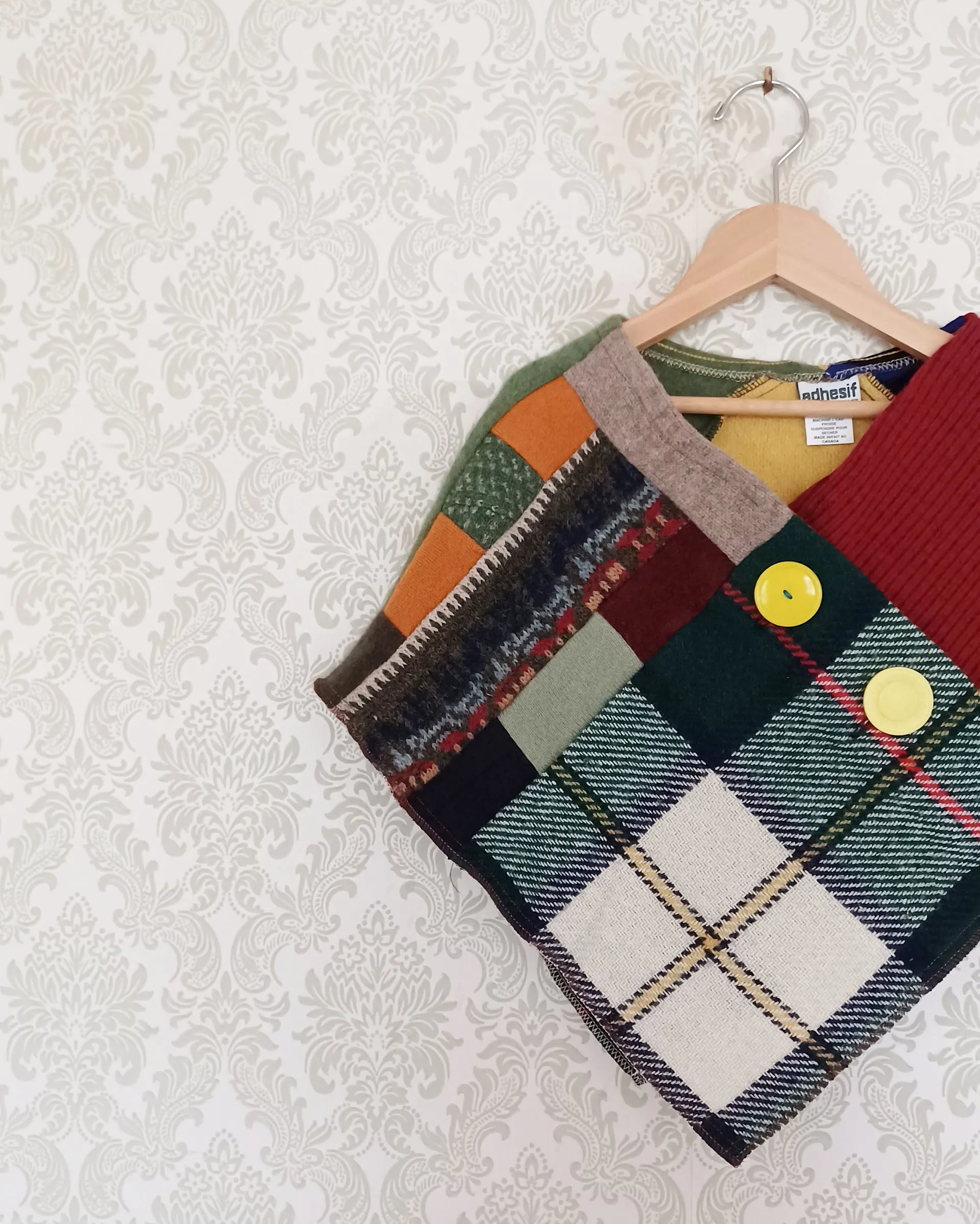 Mini Orchard Upcycled Patchwork Poncho