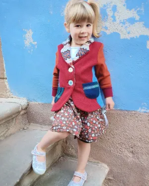 Mini Rockin Robin Upcycled Sweater Blazer