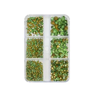 Mix Size 3D Sharp Diamond - 07# Green