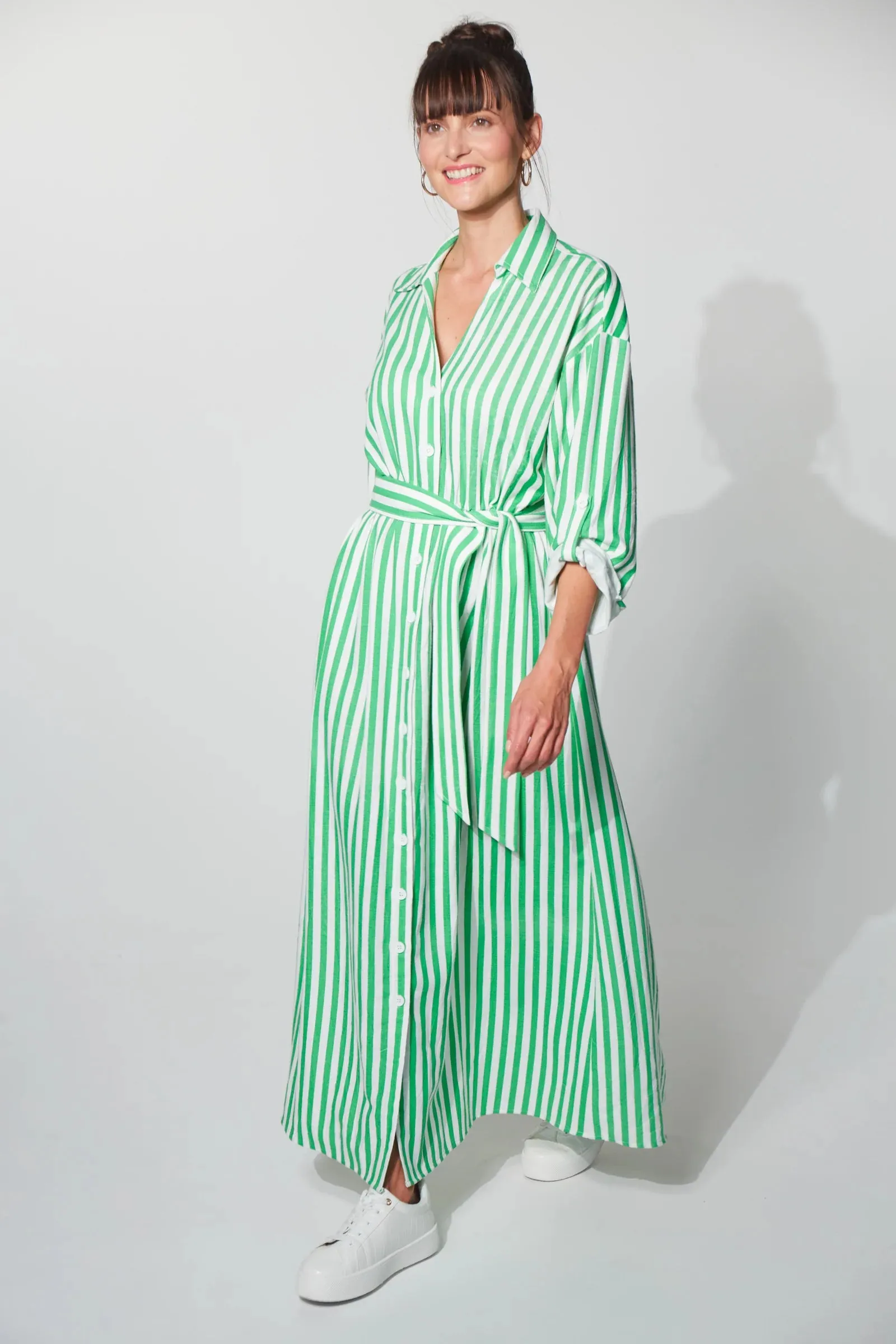 Montell Shirt Maxi - Evergreen