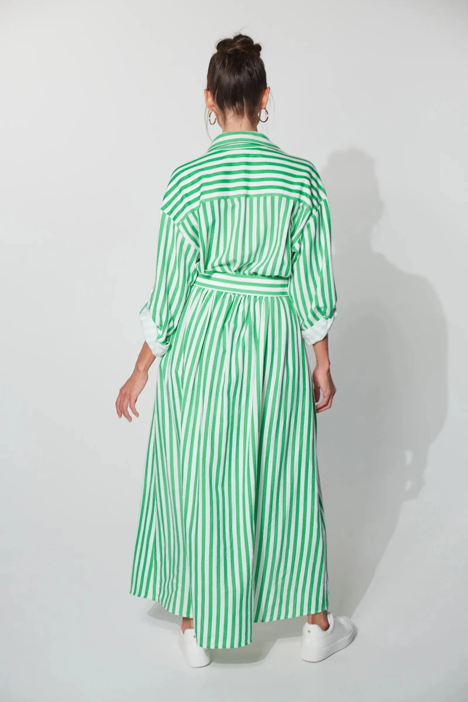 Montell Shirt Maxi - Evergreen