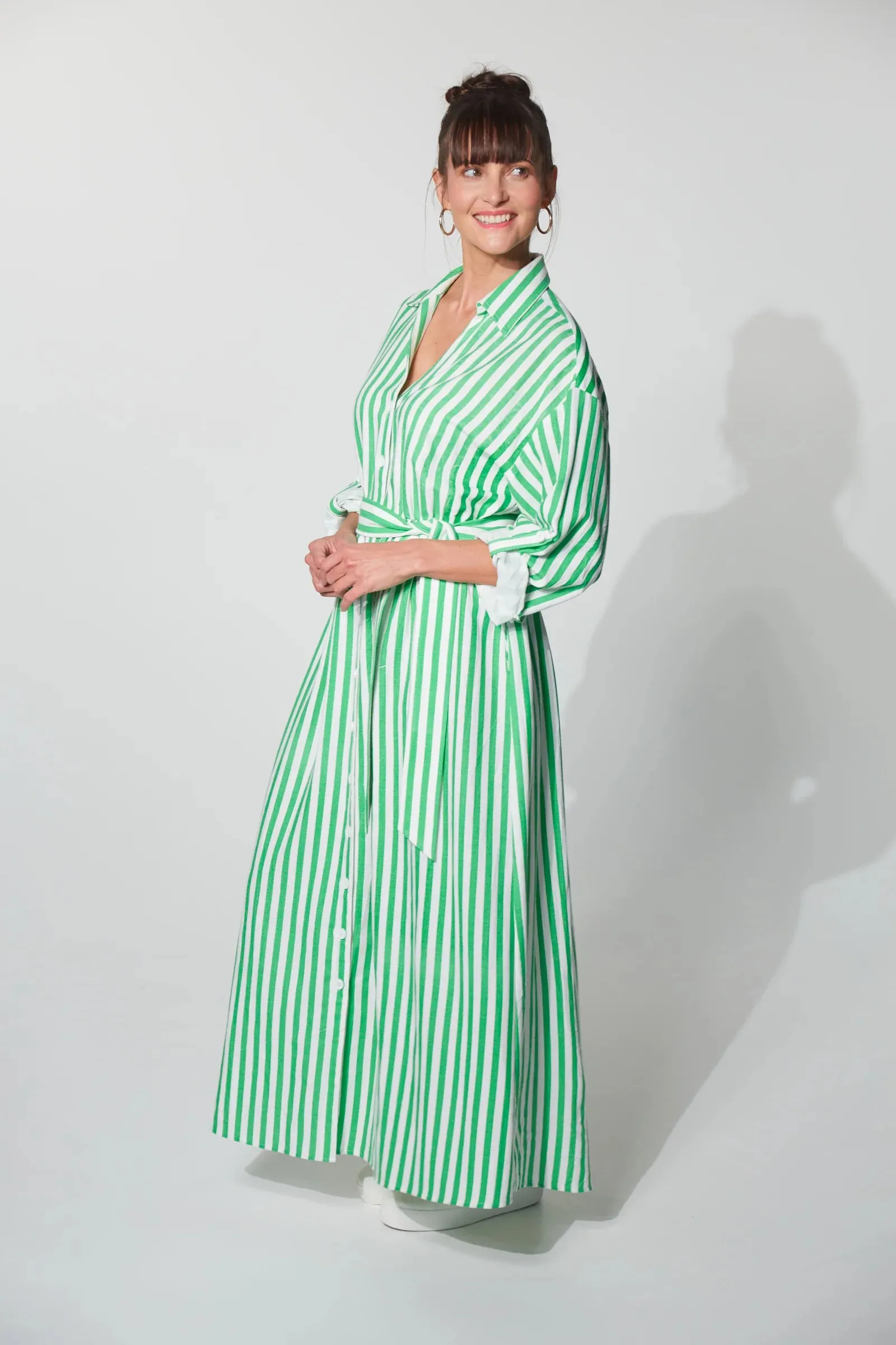 Montell Shirt Maxi - Evergreen