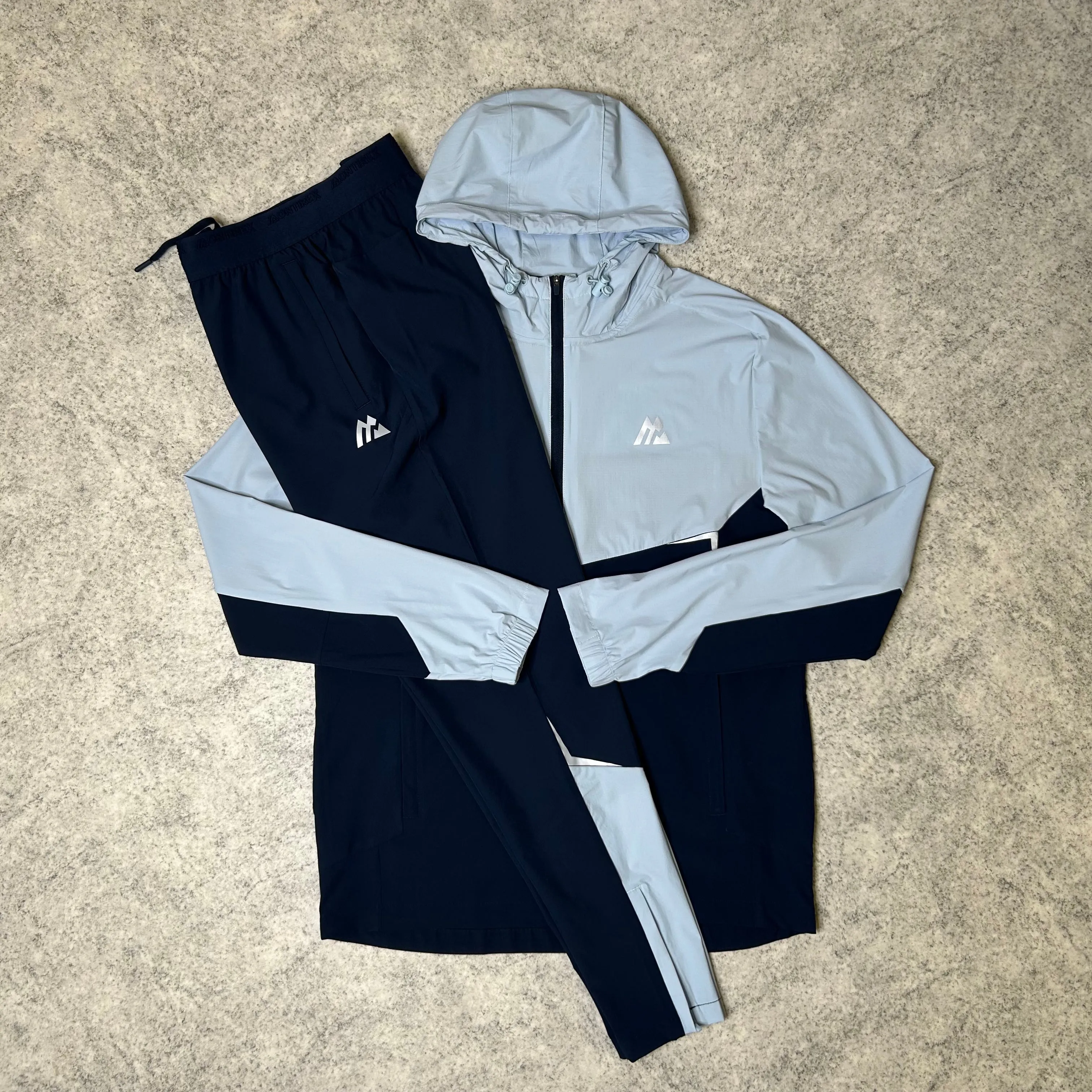 Montirex Surge Tracksuit - Pastel Blue/Navy