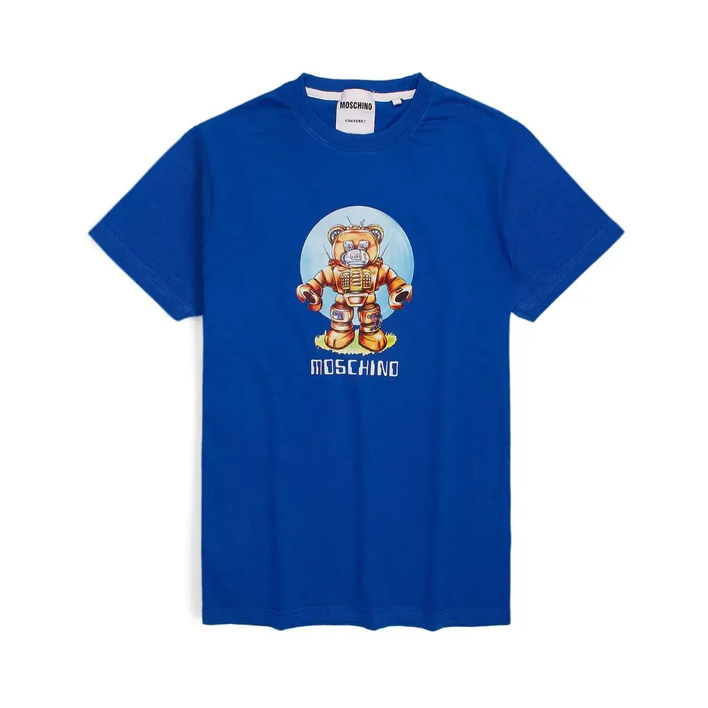 Moschino Robot Blue T-Shirt