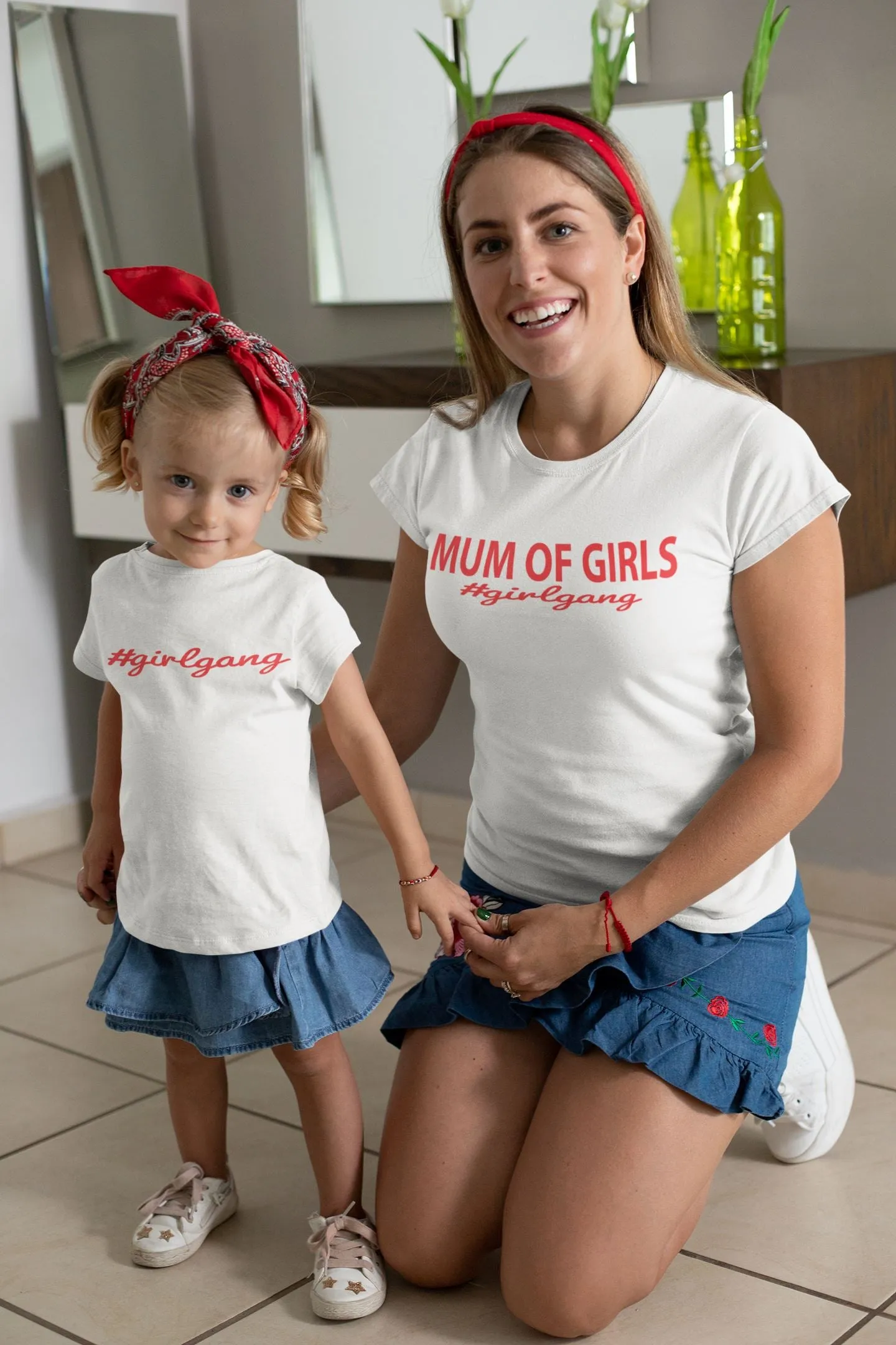 Mum Of Girls #Girlgang T-Shirt