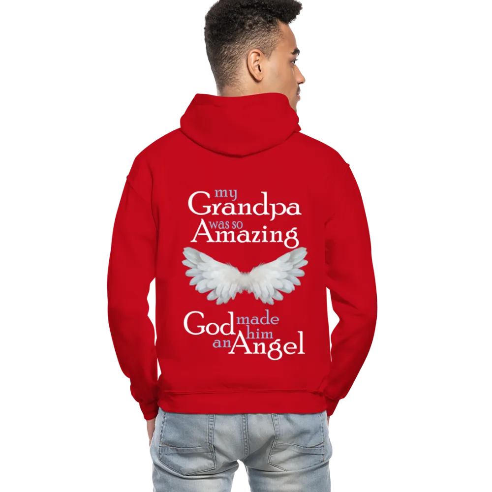 My Grandpa Was So Amazing God Made Him An Angel Gildan Heavy Blend Adult Hoodie (CK3588)