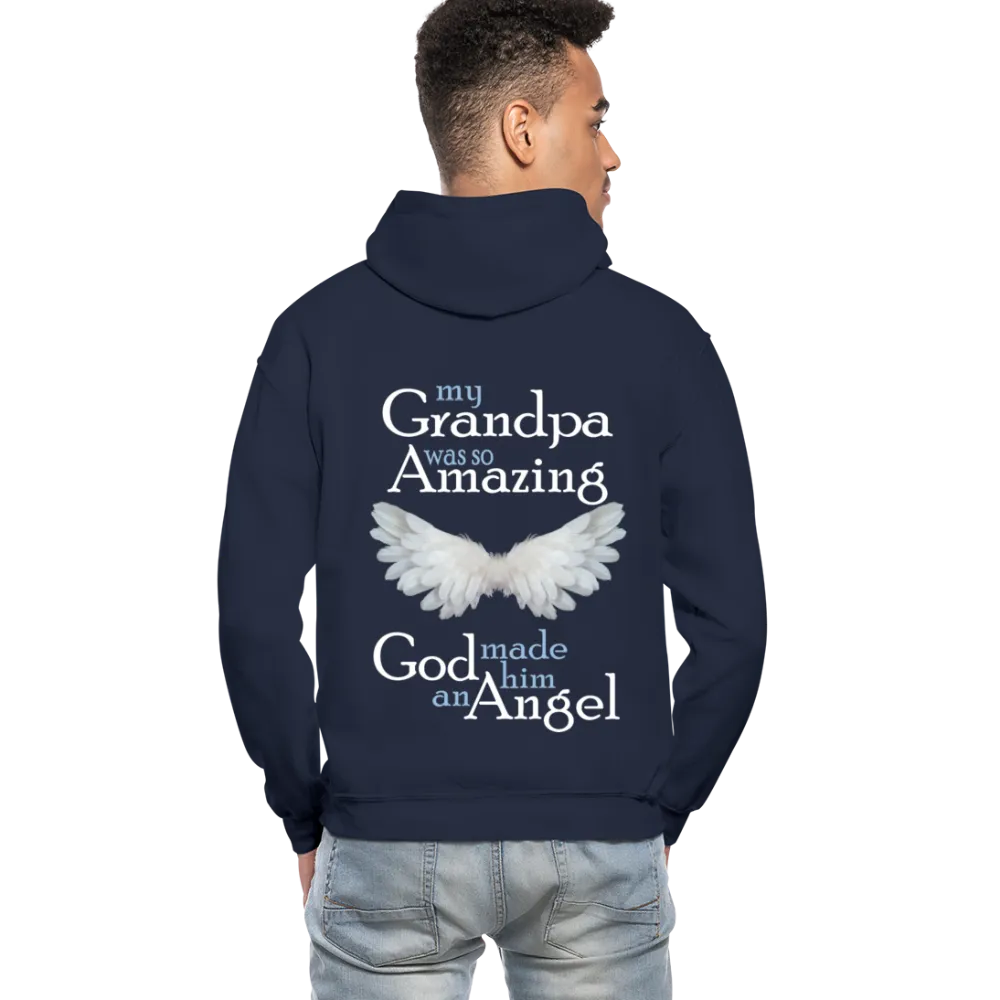 My Grandpa Was So Amazing God Made Him An Angel Gildan Heavy Blend Adult Hoodie (CK3588)