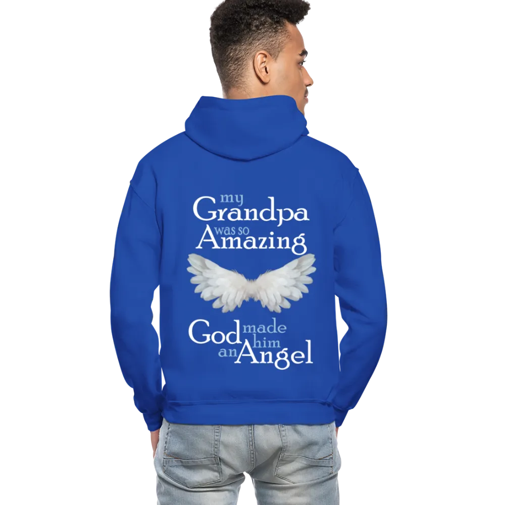 My Grandpa Was So Amazing God Made Him An Angel Gildan Heavy Blend Adult Hoodie (CK3588)