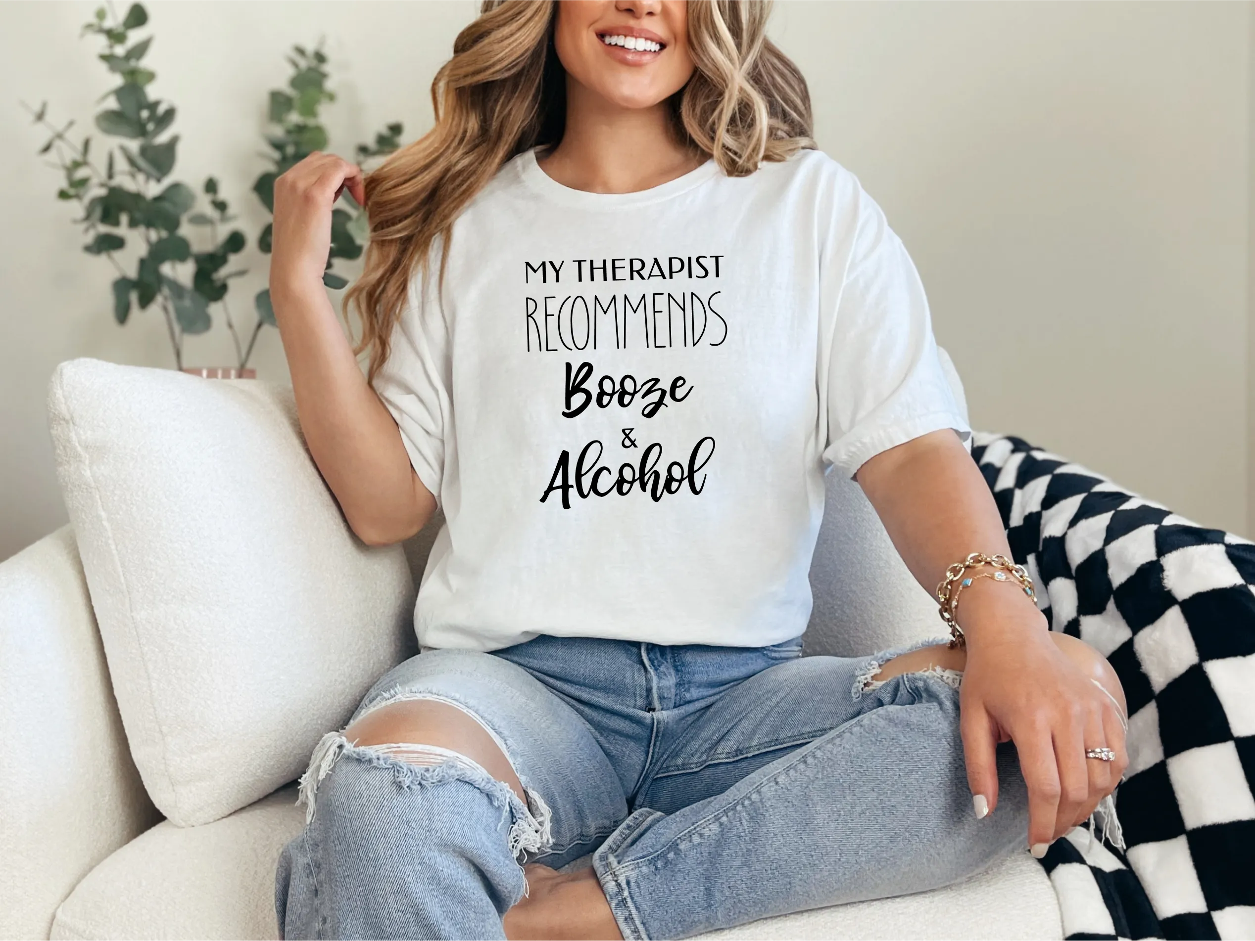 My Therapist Recommends Booze and Alcohol, Beer Season Shirt
