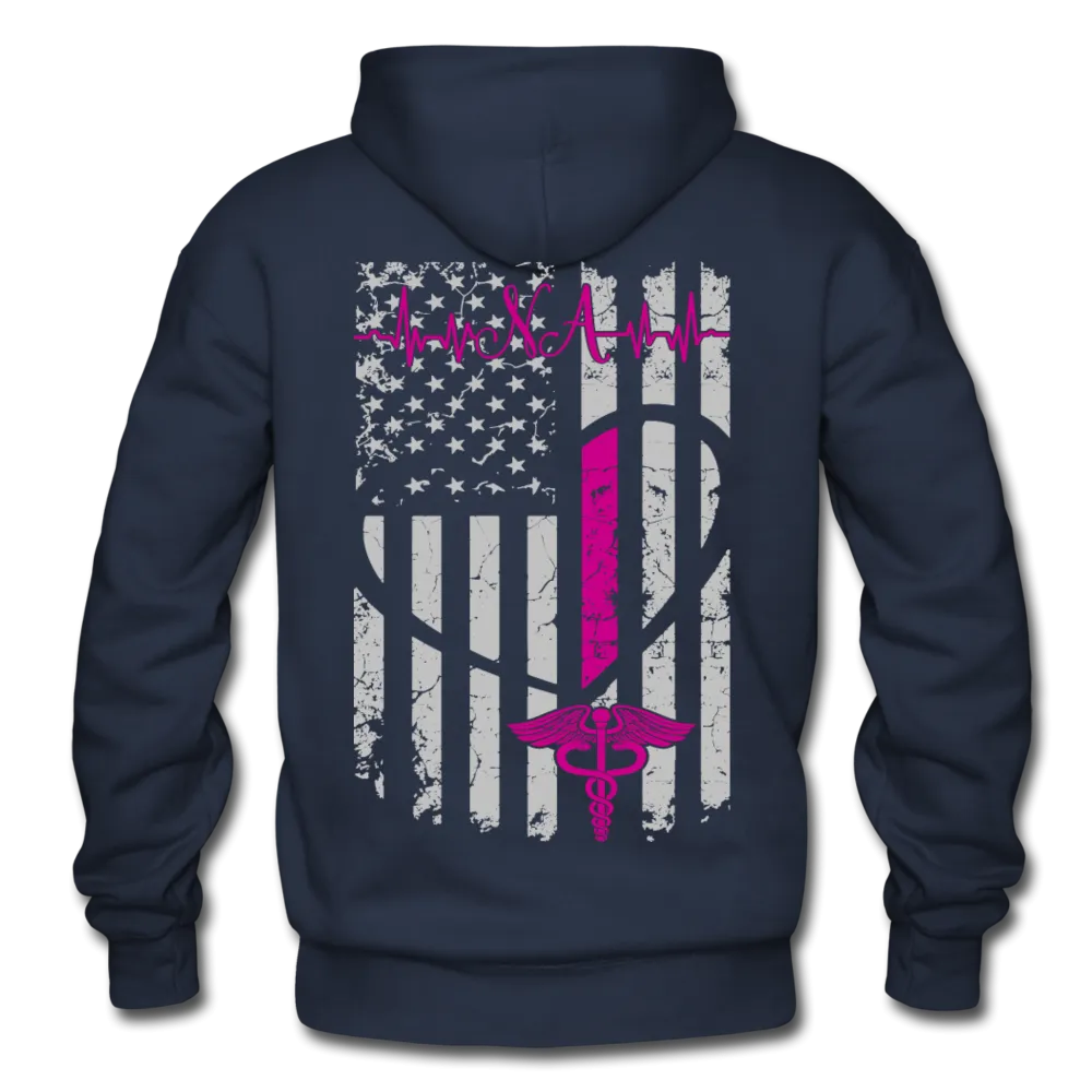 NA Flag - Nursing Assistant Flag Gildan Heavy Blend Adult Hoodie