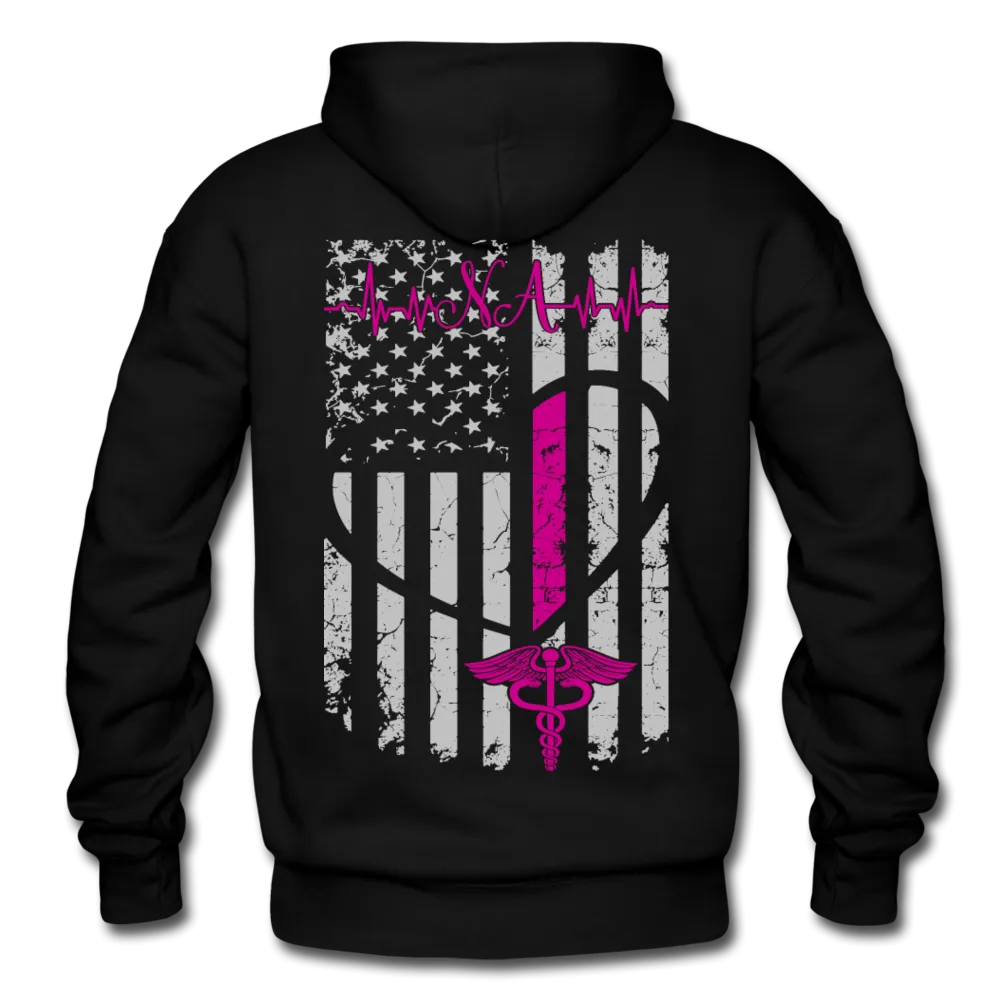 NA Flag - Nursing Assistant Flag Gildan Heavy Blend Adult Hoodie