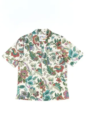 Naked & Famous Denim Aloha Shirt Vintage Pique Ecru