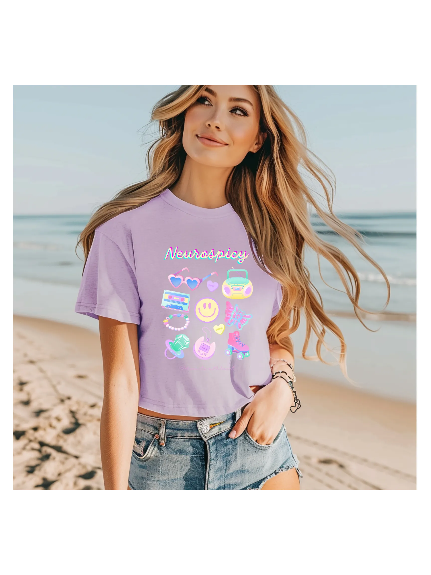 Neurospicy 90’s Gem Boxy Tee