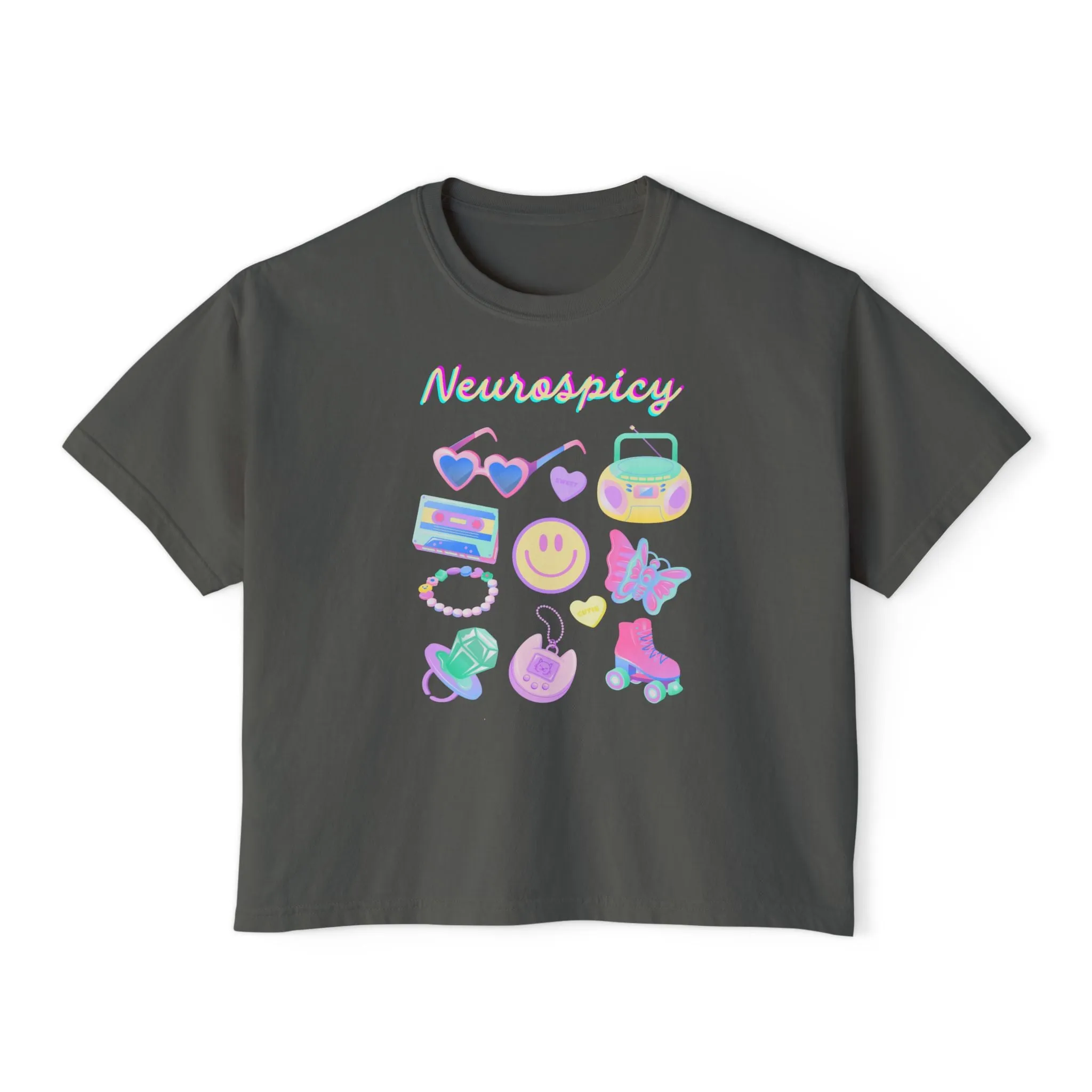 Neurospicy 90’s Gem Boxy Tee