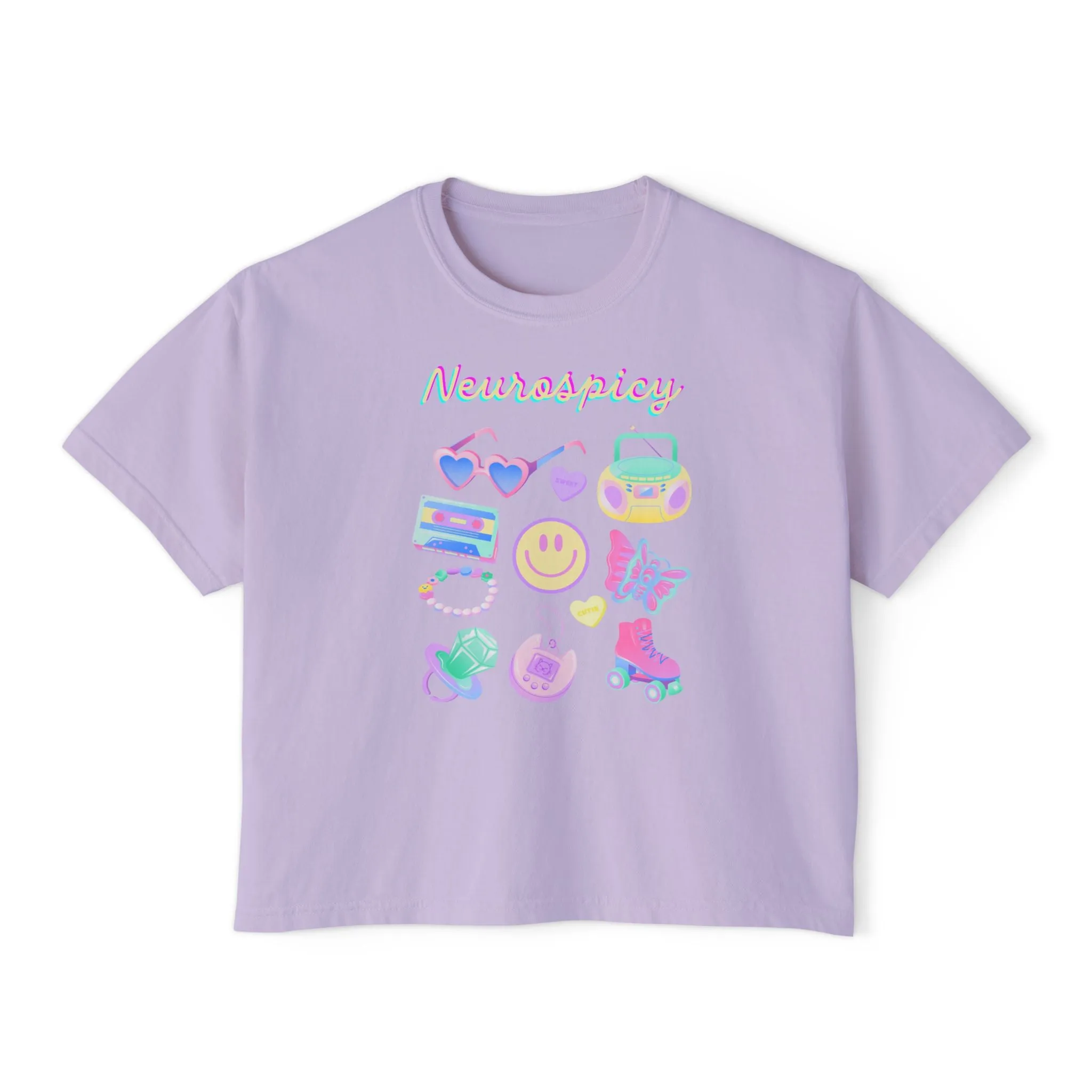 Neurospicy 90’s Gem Boxy Tee