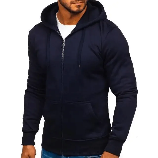 New Mens Casual Hoodies Sweatshirts Male Hooded Long Sleeve Solid Hoodie Pullover Sweater Sports Sweatshirt Hoodie for Men Black Green Solid Color Hooded Outerwear Tops