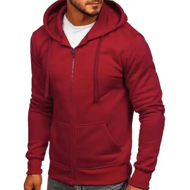 New Mens Casual Hoodies Sweatshirts Male Hooded Long Sleeve Solid Hoodie Pullover Sweater Sports Sweatshirt Hoodie for Men Black Green Solid Color Hooded Outerwear Tops