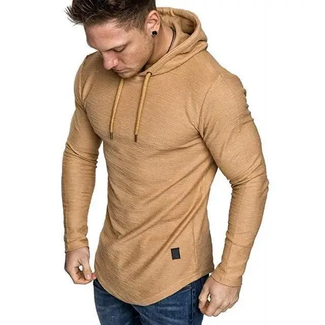 New Men's Solid Color Sweatshirt Fashion Men's Hoodie Epic Spring And Autumn Winter Long Sleeve Sports Hooded Sweatshirt for Running Fishing Hiking Hoodie For Men