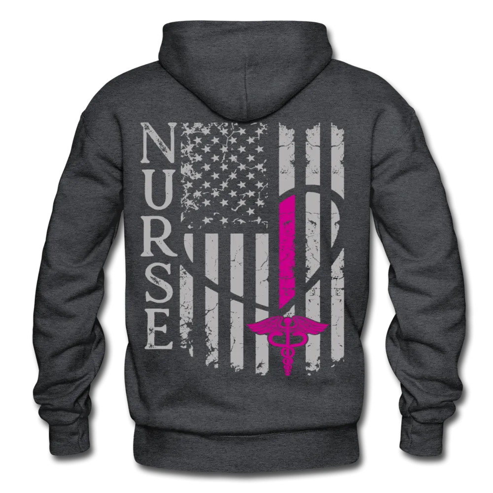 Nicole RN Nurse Flag Gildan Heavy Blend Adult Hoodie