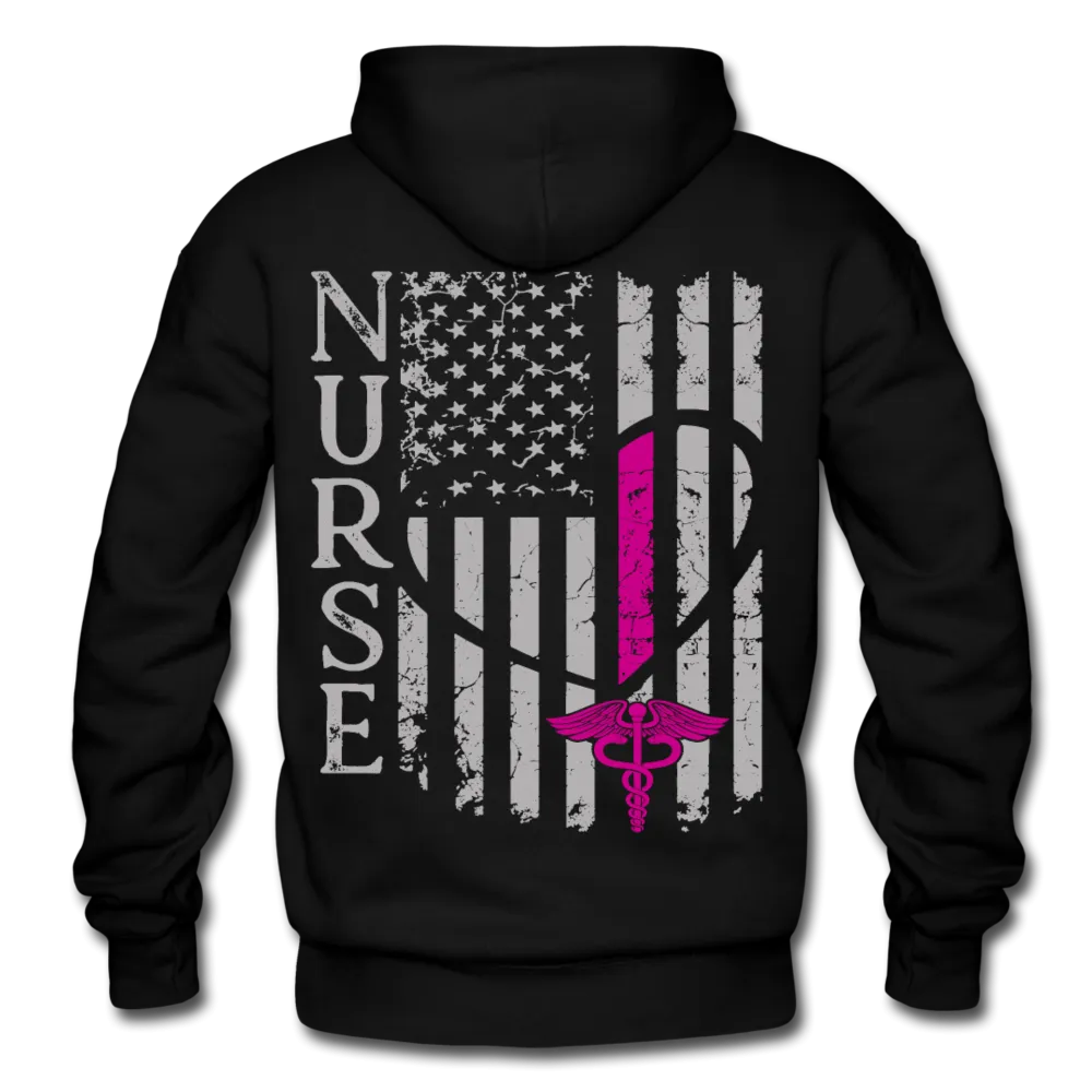 Nicole RN Nurse Flag Gildan Heavy Blend Adult Hoodie